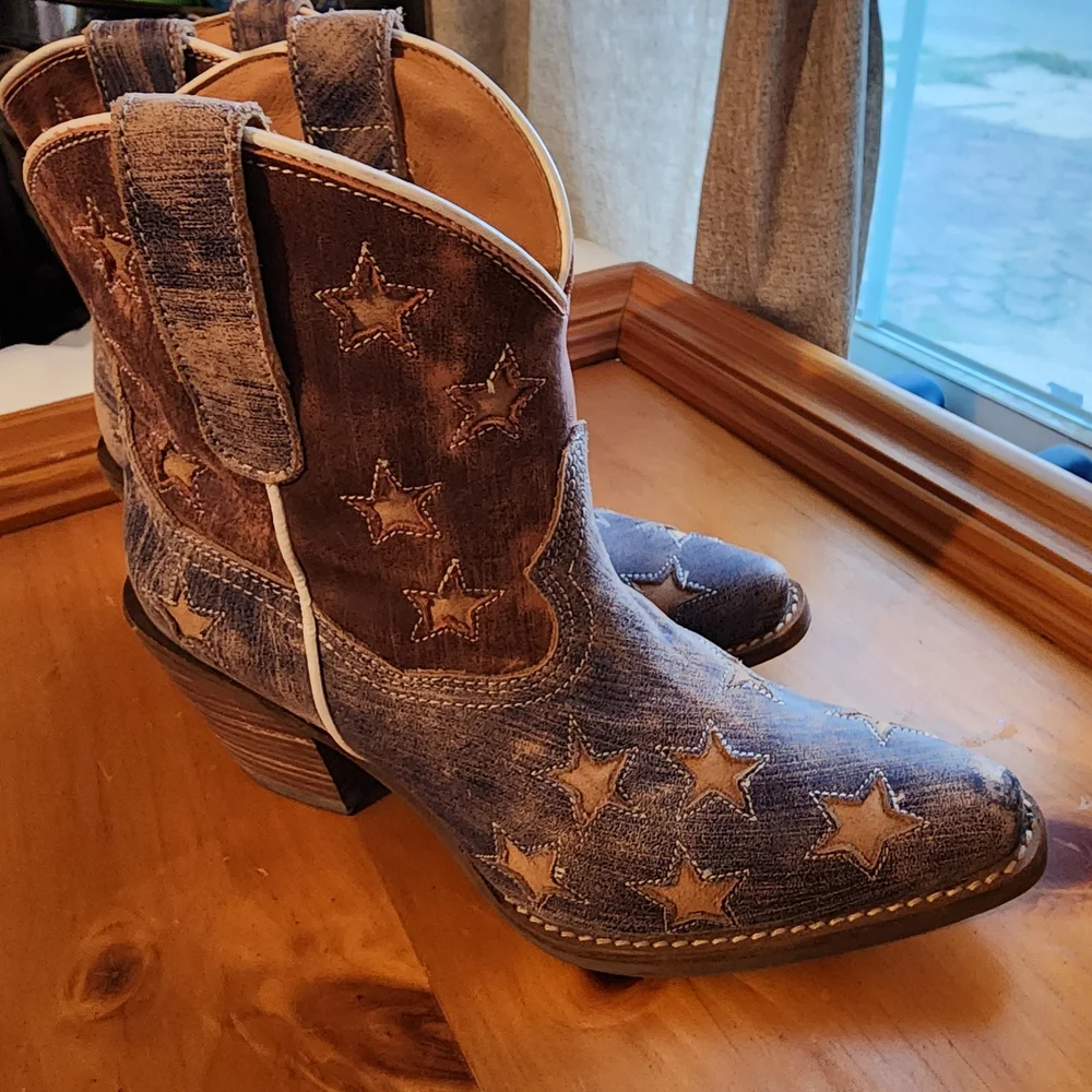 Dingo Leather Cowboy Boots - Picture 3 of 8